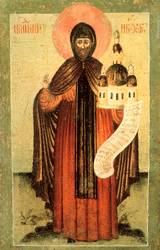 Святитель Нифонт, епископ Новгородский. Икона. XVIII в.