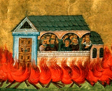 День памяти 20 000 мучеников, в Никомидии в церкви сожженных, и прочих